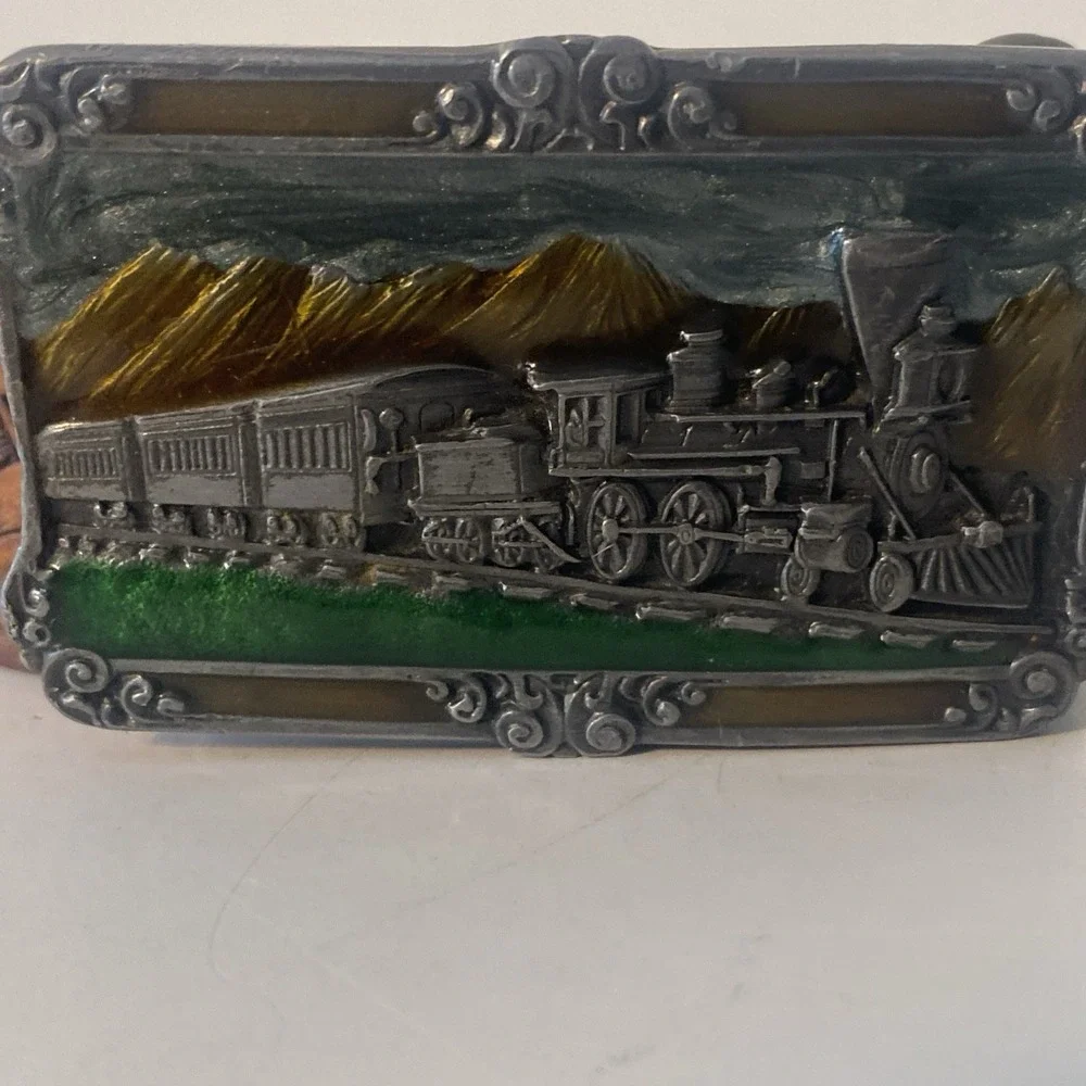 Siskiyou Buckle Co. Vintage Railroad Train Belt Buckle 1984 Model A-29